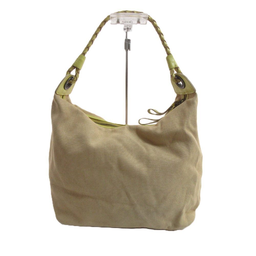 Chloe Zip Tote Bag Closure Woody Beige Tan